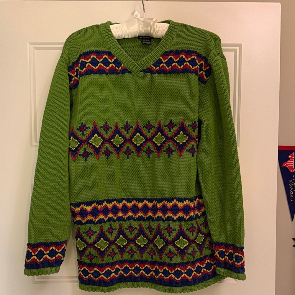 New York & Company Green Knit Sweater